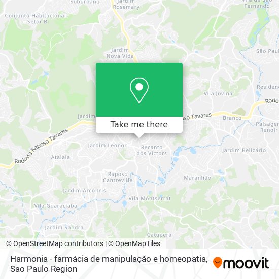 Harmonia - farmácia de manipulação e homeopatia map