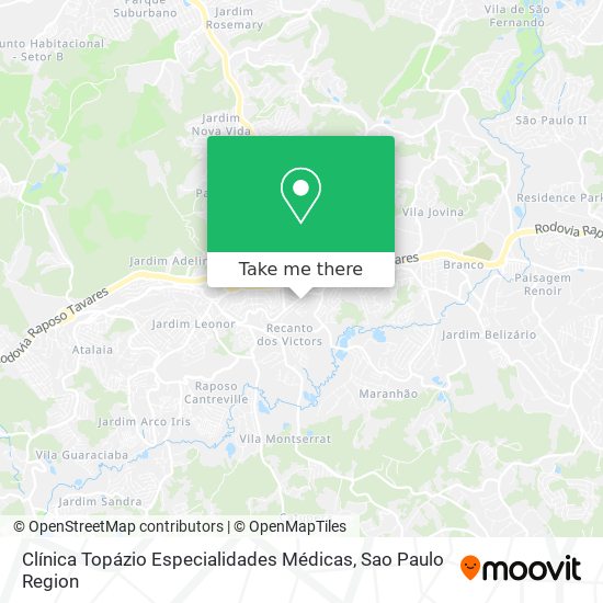 Clínica Topázio Especialidades Médicas map