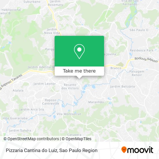Pizzaria Cantina do Luiz map
