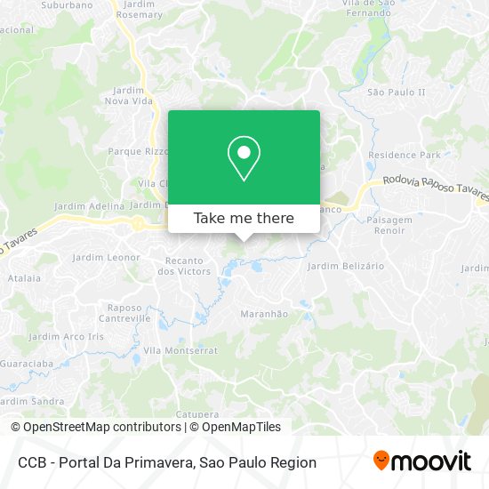 CCB - Portal Da Primavera map