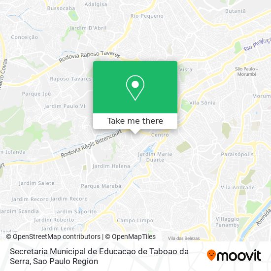 Secretaria Municipal de Educacao de Taboao da Serra map
