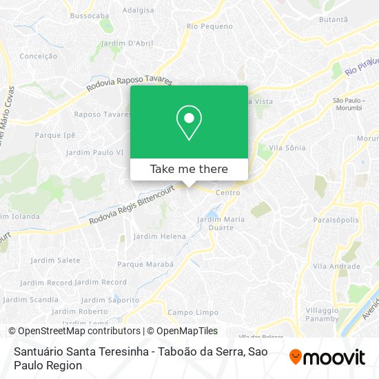 Santuário Santa Teresinha - Taboão da Serra map