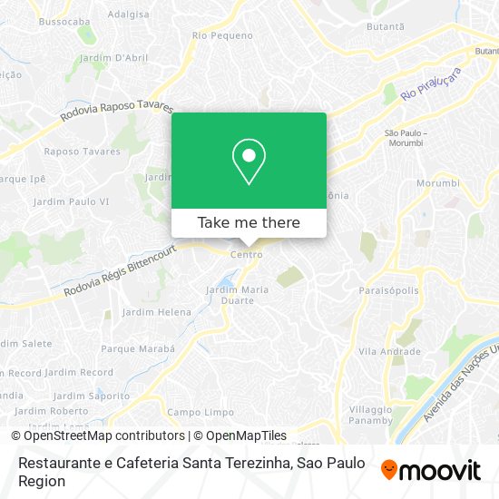 Restaurante e Cafeteria Santa Terezinha map