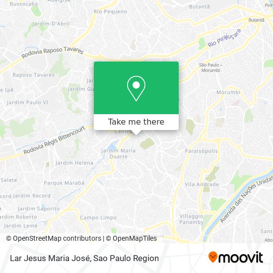 Lar Jesus Maria José map