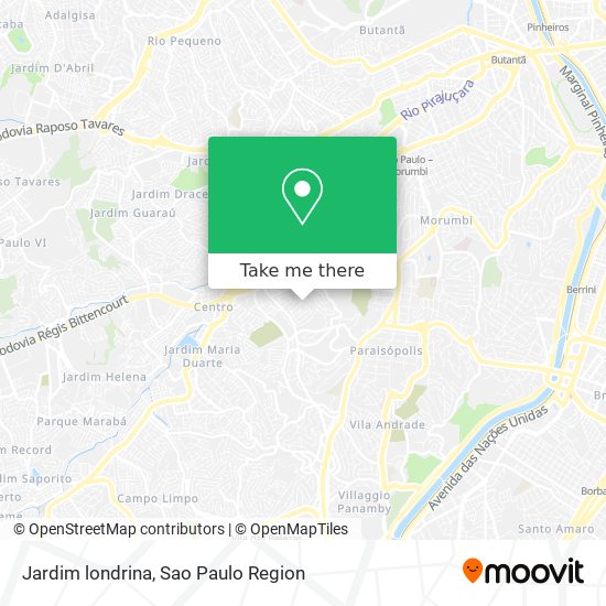 Mapa Jardim londrina