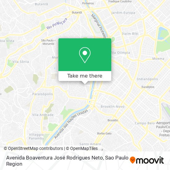 Mapa Avenida Boaventura José Rodrigues Neto