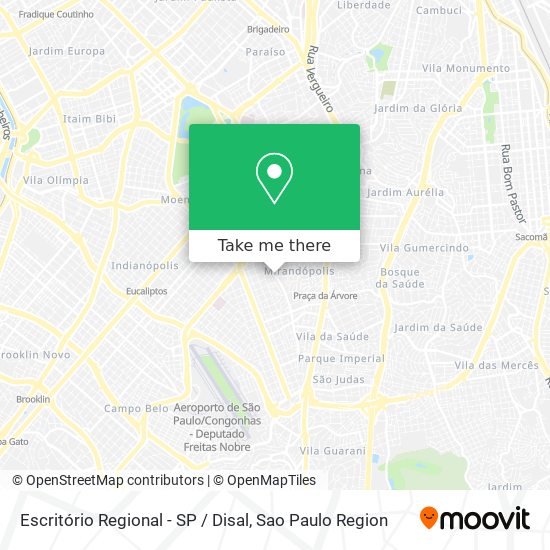 Escritório Regional - SP / Disal map