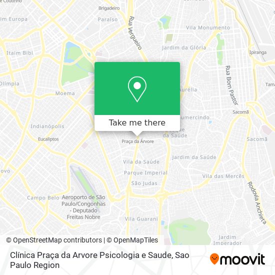 Clínica Praça da Arvore Psicologia e Saude map