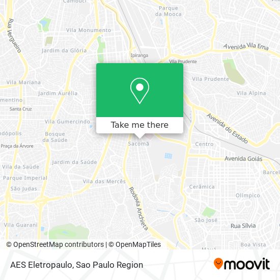 AES Eletropaulo map