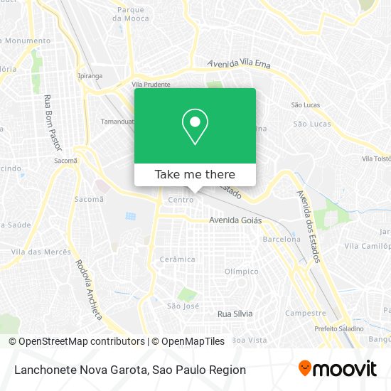 Lanchonete Nova Garota map