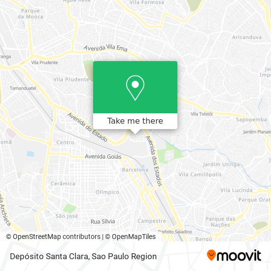 Depósito Santa Clara map