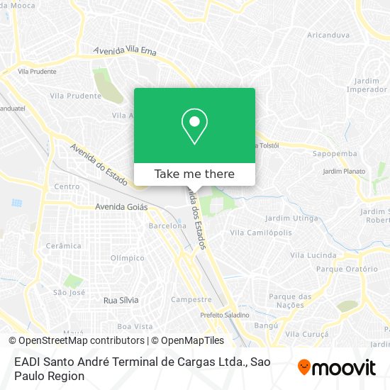 Mapa EADI Santo André Terminal de Cargas Ltda.