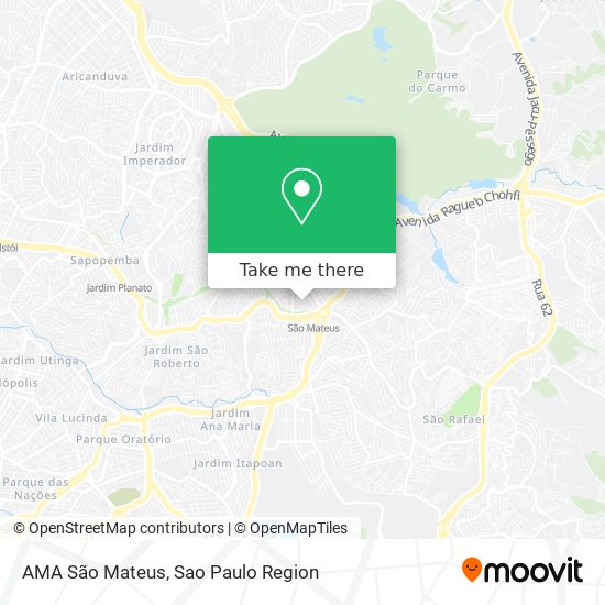 AMA São Mateus map