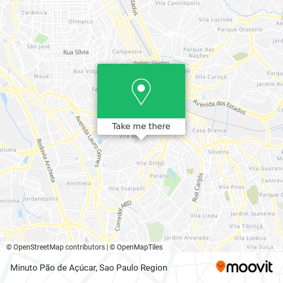 Minuto Pão de Açúcar map