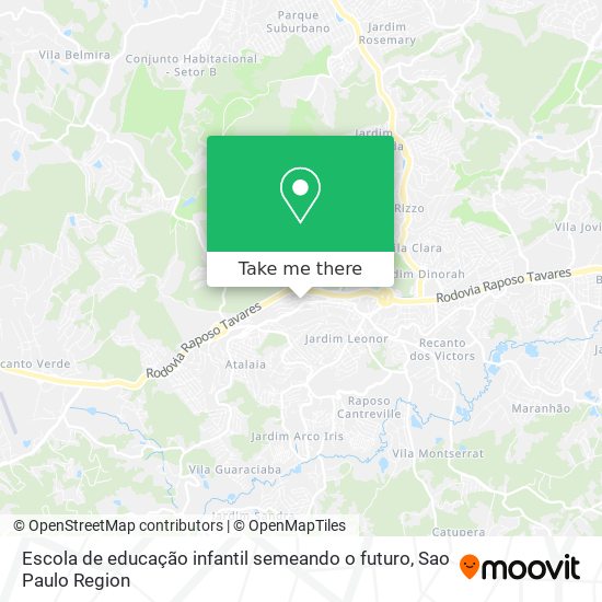 Escola de educação infantil semeando o futuro map