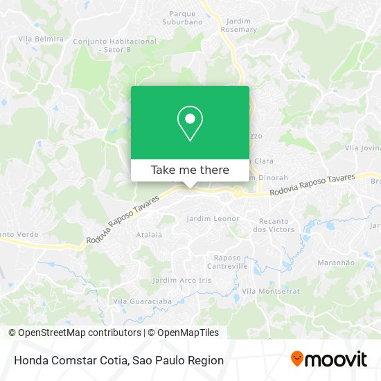 How to get to Honda Comstar Cotia by Bus?