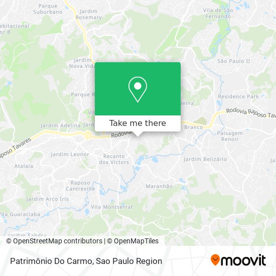 Patrimônio Do Carmo map