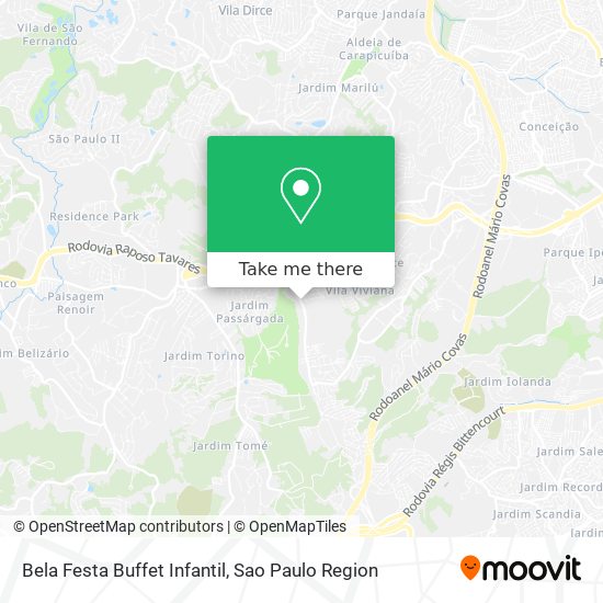 Bela Festa Buffet Infantil map