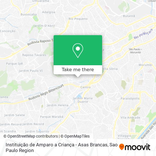 Instituição de Amparo a Criança - Asas Brancas map