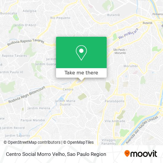 Centro Social Morro Velho map
