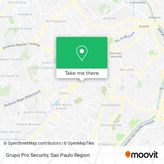 Mapa Grupo Pro Security