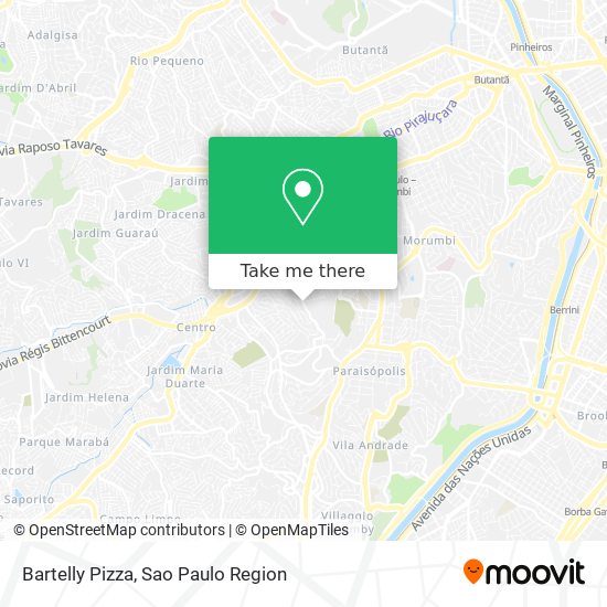 Mapa Bartelly Pizza