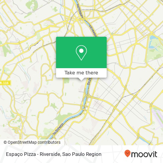 Mapa Espaço Pizza - Riverside