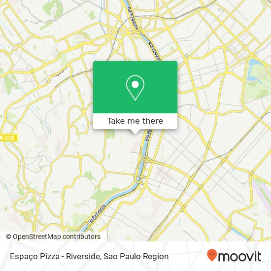 Espaço Pizza - Riverside map