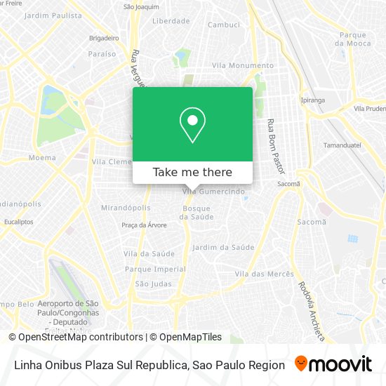 Mapa Linha Onibus Plaza Sul Republica