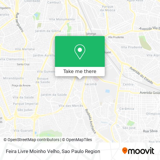 Feira Livre Moinho Velho map