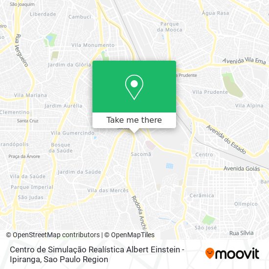 Centro de Simulação Realística Albert Einstein - Ipiranga map
