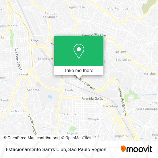 Estacionamento Sam's Club map