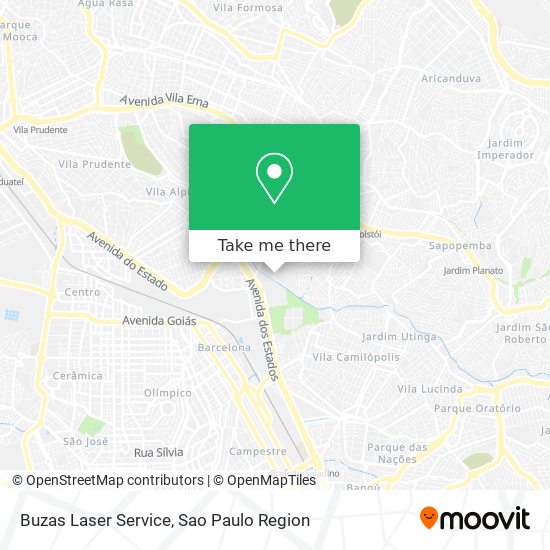 Buzas Laser Service map