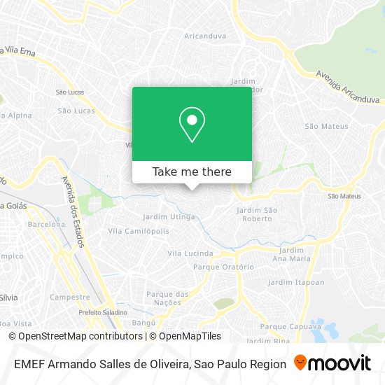 Mapa EMEF Armando Salles de Oliveira