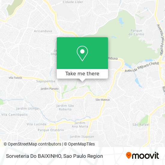 Mapa Sorveteria Do BAIXINHO