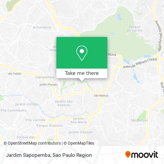 Mapa Jardim Sapopemba