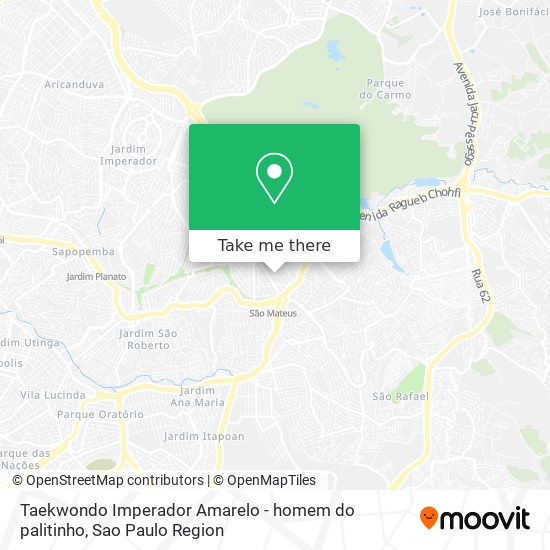 Mapa Taekwondo Imperador Amarelo - homem do palitinho