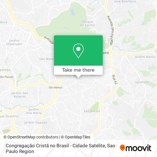 Congregação Cristã no Brasil - Cidade Satélite map