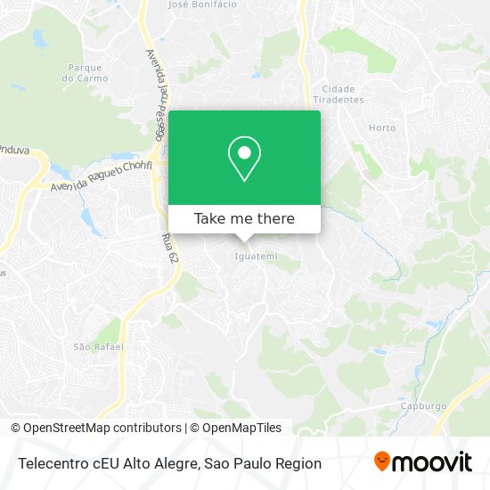 Mapa Telecentro cEU Alto Alegre