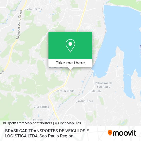 BRASILCAR TRANSPORTES DE VEICULOS E LOGISTICA LTDA map
