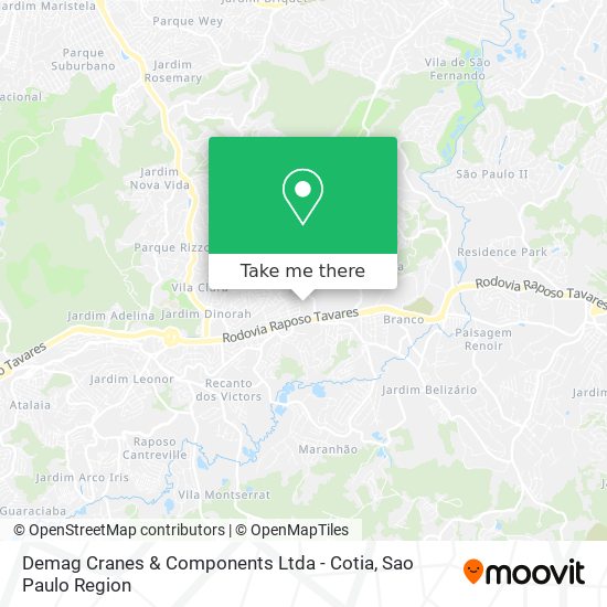 Demag Cranes & Components Ltda - Cotia map