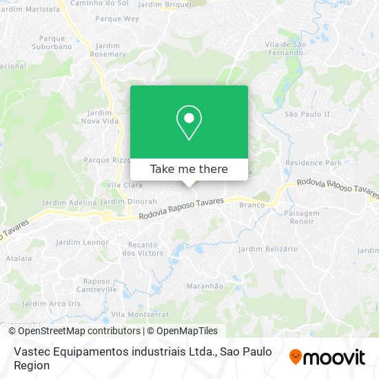 Vastec Equipamentos industriais Ltda. map