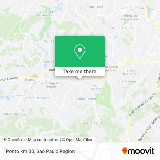 Mapa Ponto km 30