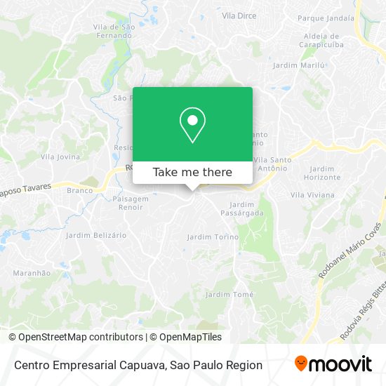 Centro Empresarial Capuava map