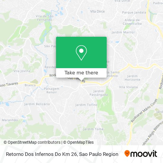 Retorno Dos Infernos Do Km 26 map