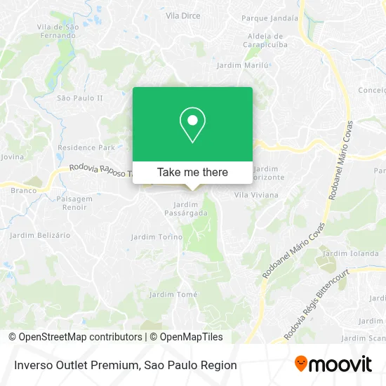 Inverso Outlet Premium map