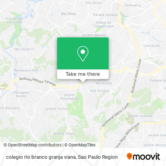 colegio rio branco granja viana map