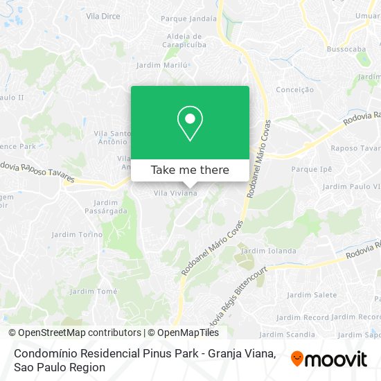 Condomínio Residencial Pinus Park - Granja Viana map