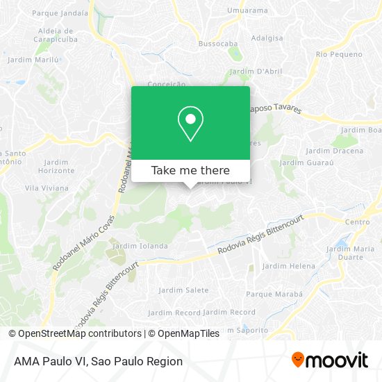 Mapa AMA Paulo VI