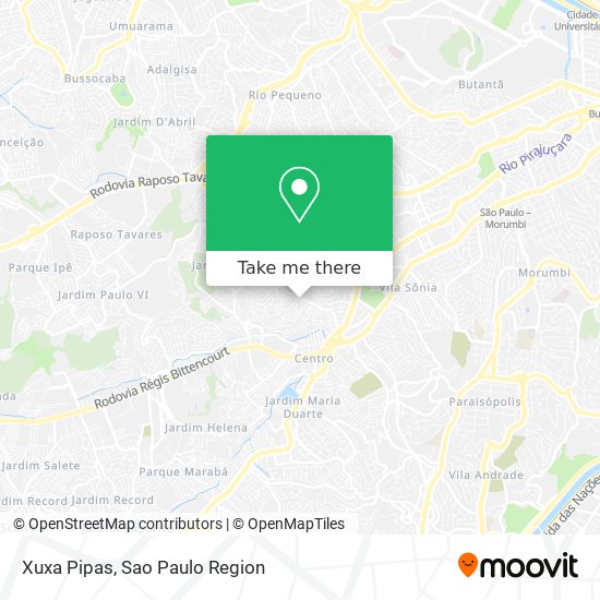 Xuxa Pipas map